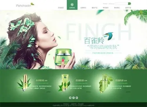 美容化妝品網(wǎng)站建設