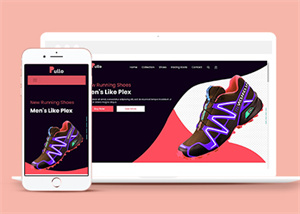 135號外貿(mào)黑色扁平化的綜合購物網(wǎng)站建設(shè)案，定制各種風(fēng)格與營銷規(guī)則