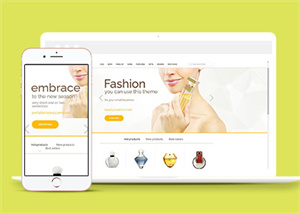 152號英文經(jīng)典時尚金色背景大氣的女性spa養(yǎng)生商城官網(wǎng)建設(shè)，可定制任意營銷規(guī)